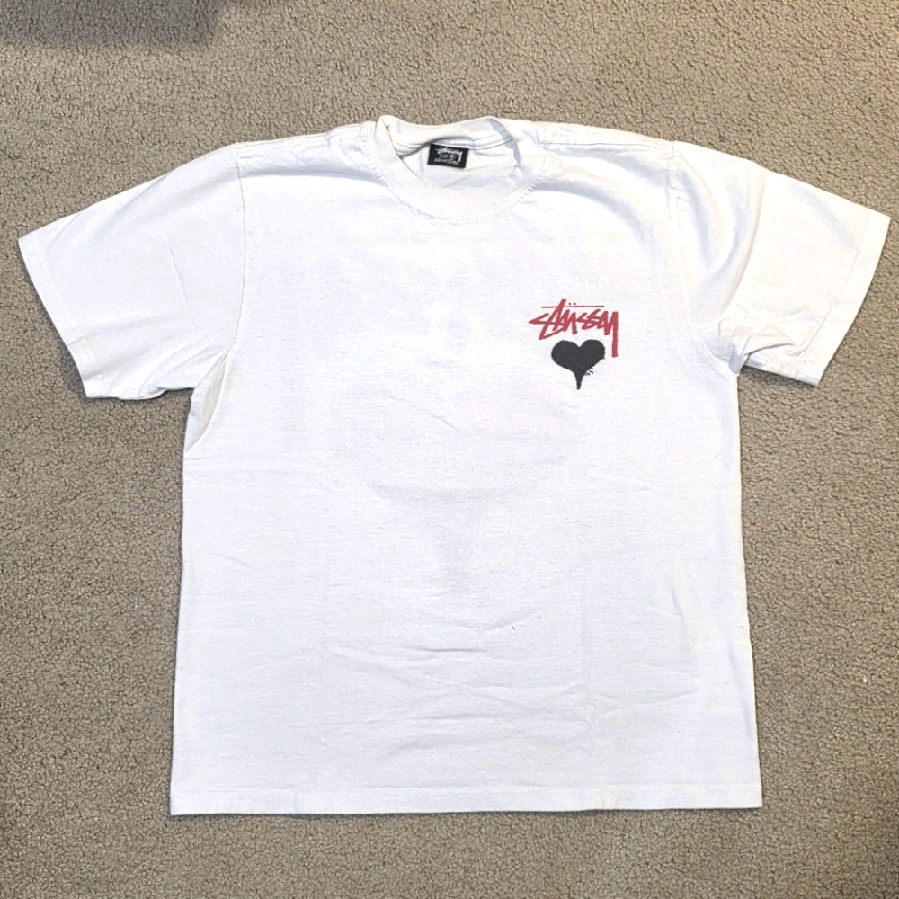 Stussy White Graphic T-Shirt